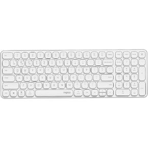 Rapoo E9350L Multi-Device Wireless Keyboard, Blade-Series E9350L 99-Key Ultra-Thin Keyboard, Support 4 Devices, Low-Profile, Quiet, USB-C, Rechargeable, Al-Alloy Frame, for Windows/Mac/Linux/Chrome in Saudi Arabia