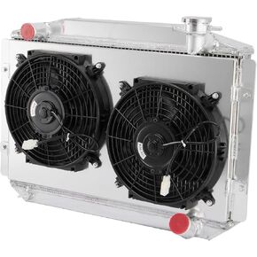 Automotive Replacement Engine Radiators 3 Row Radiator Shroud Fan For Chevy Corvette 350 V8 3.8L 4.3L 4.6L MT 1955-1960 Aluminum Radiator Fan in Saudi Arabia