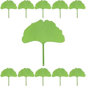 10pcs Large Ginkgo Leaf Hand Fan Set, Thickened Plastic Drop-Proof Durable Lightweight Handheld Fan, for Summer Home Cooling, Dual-Use as Artistic Ornament and Wedding Photo Prop in Kuwait