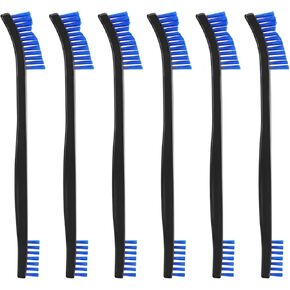 6 Pcs Double-Ended Cleaning Brush 7 in Nylon Bristle Brushes in Saudi Arabia