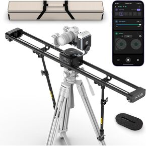 Zeapon AXIS 120 Pro (3-axis) Multi-axis Motorized Camera Slider, 47''/120cm DSLR Dolly Carbon Fiber Electric Track, LCD Screen APP Control, Pan Head for 360° Panoramic Time-Lapse Follow Focus in Kuwait