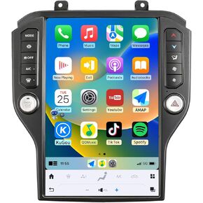 Car Radio Stereo for Ford Mustang 2015-2023, 10.4 inch Wireless CarPlay & Android Auto HD Touchscreen Headunit Replacement Upgraded with 8Core 4+64G Bluetooth 5.4 GPS Navigation DSP WiFi SWC in Saudi Arabia
