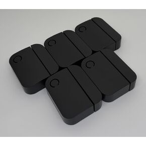 Matte Black Security Sensor Covers – 5 Pack – Fits Ring and Cove Brand Sensors – Injection Molded Snap-On Design for Dark Doors and Trim in Kuwait