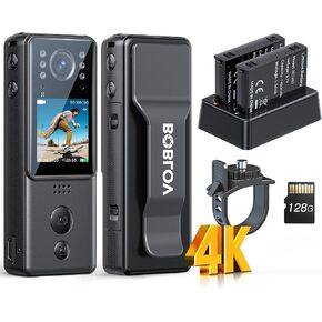 BOBLOV Mini 128G Body Action Camera with Video, Small Cameras for Vlogging A23 in Kuwait