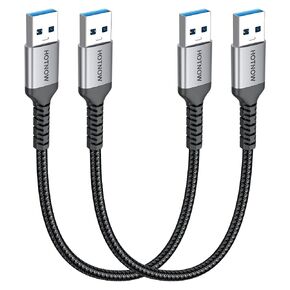 USB 3.0 Cable 1FT 2Pack, USB Type A Male to Type A Male, 10Gbps Cable in Kuwait