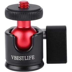 360 Degree Swivel Mini Metal Ball Head with Non-Slip Rubber Pad for DSLR Camera Fill Light, 1/4" Screw Mount, Mini Design for Versatile Use, in Kuwait