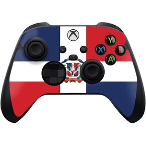 MIGHTY SKINS Skin Compatible with Xbox Series X and S Controller - Dominican Flag Protective, Durable, and Unique Vinyl Decal wrap Cover Easy to Apply and Change Styles Made in The USA in Kuwait