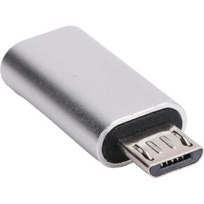 Aluminum USBC to Micro USB Adapter Plug and Play (Black) in Saudi Arabia