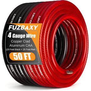 4 Gauge Wire Kit,4 Gauge Battery Wire with Lugs,100A Fuse Holder for Winch in Kuwait