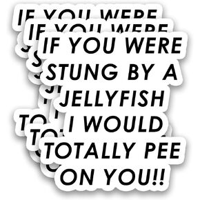(3Pcs) Funny Friendship Stickers - If You were Stung - Sarcastic Best Friend Humor Vinyl Decal, Gag Gift for Bestie Adult Humor Sticker for Birthday, Laptop Water Bottle Scrapbook Phone, 3" x 2.8" in Saudi Arabia