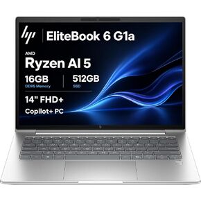HP EliteBook 6 G1a Laptop (14" FHD+ Anti-Glare, AMD Ryzen AI 5 340, 16GB DDR5, 512GB SSD, (> Intel Ultra 7 265U)) 2026 EliteBook 640, Business, Copilot+ PC, Thunderbolt 4, Wolf Security, Win 11 Pro in Kuwait