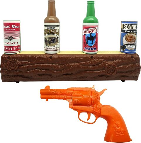 Dragon-i: Wild West Gunslinger - Log Target Toy Shooting Game Set, Infra-Red Beam, 20' Range, Shot-Ricochet Sounds, Food & Drink Can Targets, Kids 3+ in Saudi Arabia