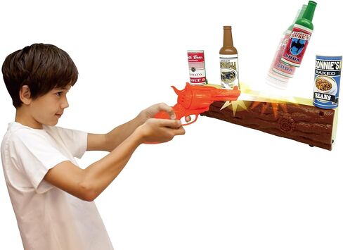 Dragon-i: Wild West Gunslinger - Log Target Toy Shooting Game Set, Infra-Red Beam, 20' Range, Shot-Ricochet Sounds, Food & Drink Can Targets, Kids 3+ in Saudi Arabia