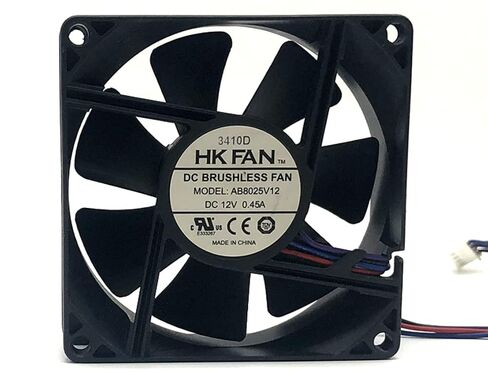 AB8025V12 HK Fan 8025 DC12V 0.45A 4-Wire Cooling Fan in Kuwait