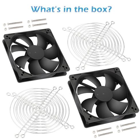 DC 120mm x 25mm Slim Wing 12V 3PIN-Silent Brushless PC Case Cooling Fan for Computer/Heatsink/Radiator Replacement-(SW120 X 2-1500RPM) in Saudi Arabia