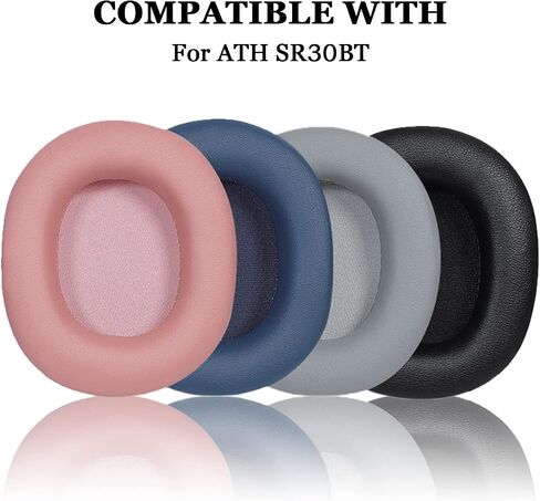 Aiivioll Replacement Ear Pads Compatible with ATH-SR30BT Headphone, Over-Ear Headphones Ear Pads, Protein Leather Ear Pads Repair Parts(Black) in Saudi Arabia