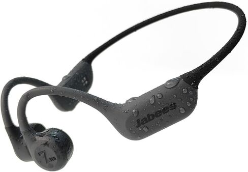 سماعات رأس Jabees 7Seven Bone Conduction للسباحة، IP68 مقاومة للماء تحت الماء، بلوتوث 6.0، مشغل MP3 سعة 8 جيجابايت، سماعات أذن رياضية مفتوحة مع ميكروفون للسباحة والجري وركوب الدراجات in Kuwait