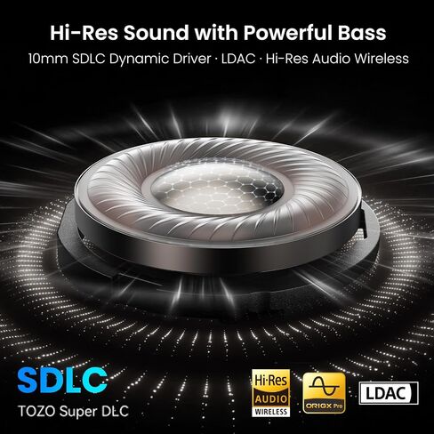 TOZO NC9 Pro Active Noise Cancelling Wireless Earbuds, LDAC Hi-Res Audio in Saudi Arabia