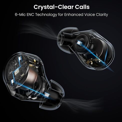 TOZO NC9 Pro Active Noise Cancelling Wireless Earbuds, LDAC Hi-Res Audio in Saudi Arabia