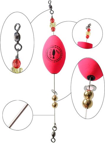 Popping Corks 4 Pc Weighted Rattle Floats Saltwater Bobbers in Saudi Arabia