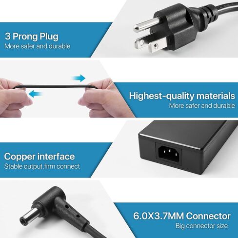 180W 6.0×3.7mm Charger Fit for ASUS ROG Zephyrus ADP-180TB H in Saudi Arabia