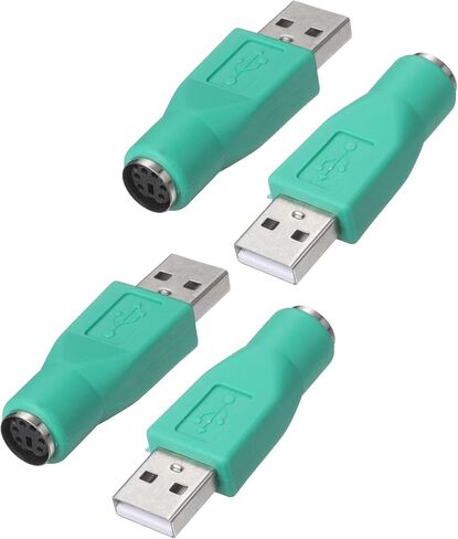 PS/2 to USB Adapter PS/2 Female to USB A Male Green in Saudi Arabia