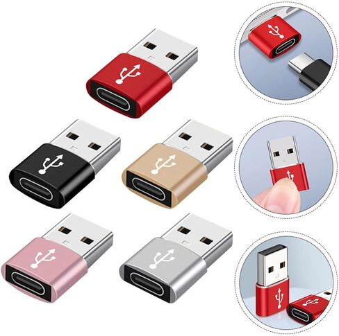 5pcs USB C to 3.0 Converter Aluminum Alloy Adapter for Phone Laptop in Saudi Arabia