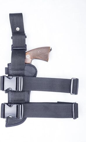 Nylon Thigh Holster with 6 Ammo Loops for Most 6.5-7" 6-Shot Revolvers by OUTBAGS USA in Kuwait
