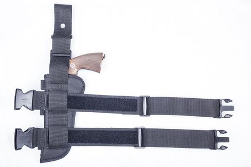 Nylon Thigh Holster with 6 Ammo Loops for Most 6.5-7" 6-Shot Revolvers by OUTBAGS USA in Kuwait