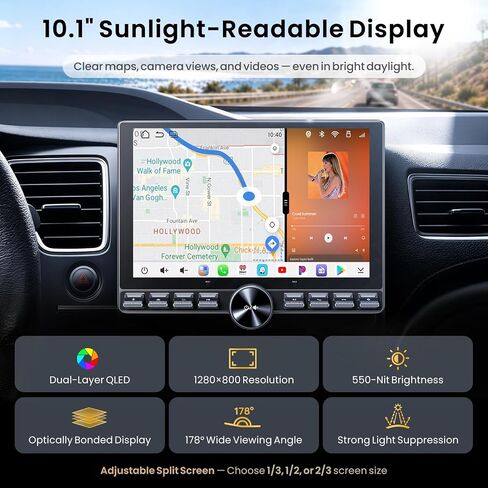 ATOTO S8L 10.1" AI Android Double Din Car Stereo, 4G LTE, 4G+64G Car Radio in Saudi Arabia