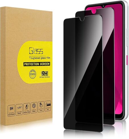 عبوتان من واقي شاشة الخصوصية لجهاز T-Mobile Revvl 7 5G in Saudi Arabia
