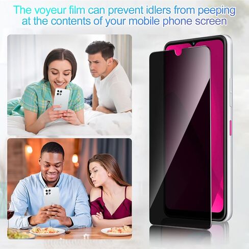 عبوتان من واقي شاشة الخصوصية لجهاز T-Mobile Revvl 7 5G in Saudi Arabia