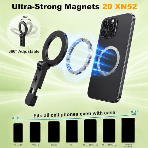 Golf Tripod & Monopod Golf Swing Phone Holder 47" Aluminum Alloy Selfie Stick for Golf Training Aid 7.8" Stainless Steel Ground Spike 12" Detachable Tripod, Indoor Outdoor, Fits Phone Camera GoPro in Saudi Arabia