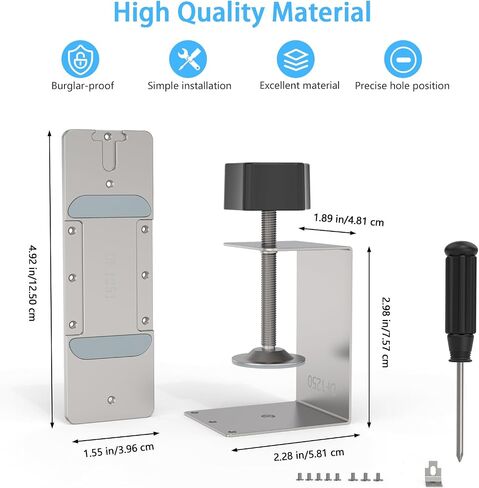 Anti-Theft Mount for eufy Security Video Doorbell E340, Doorbell Camera Holder for eufy doorbell e340, Doorbell Mounting Bracket Corner Mount Wedge Stand Kit Accessory for Eufy Video Doorbell E340 in Saudi Arabia