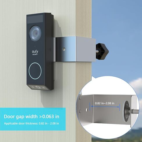 Anti-Theft Mount for eufy Security Video Doorbell E340, Doorbell Camera Holder for eufy doorbell e340, Doorbell Mounting Bracket Corner Mount Wedge Stand Kit Accessory for Eufy Video Doorbell E340 in Saudi Arabia