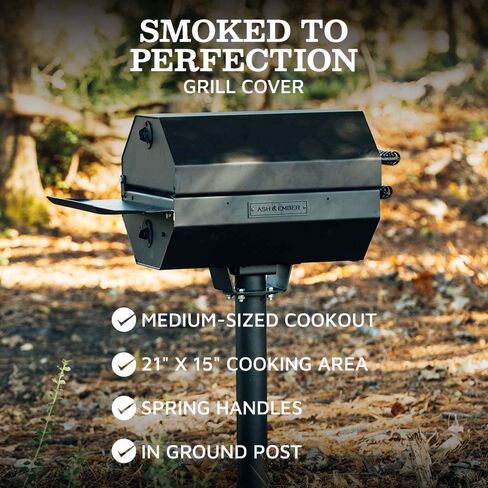 Titan Great Outdoors Ash & Ember Park-Style Charcoal Grill & Smoker in Saudi Arabia