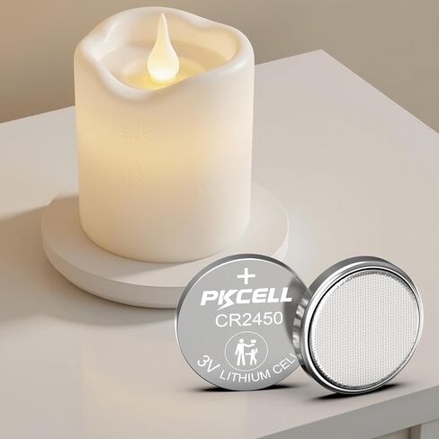PKCELL 10 حزمة بطارية CR2450 بطارية ليثيوم CR2450 3V in Kuwait