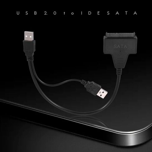 USB 2.0 to SATA Adapter for 2.5/3.5 Inch HDD SSD Desktop Laptop in Saudi Arabia