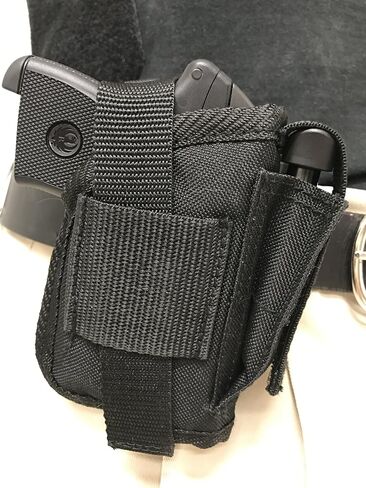 حافظة مسدس نايلون تناسب Ruger LCP 380 مع حافظة مسدس ليزر باللون الأسود in Kuwait