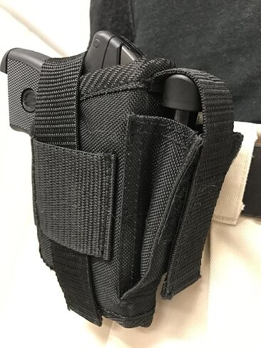 حافظة مسدس نايلون تناسب Ruger LCP 380 مع حافظة مسدس ليزر باللون الأسود in Kuwait