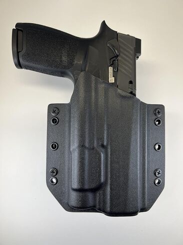 حافظة Kydex OWB سوداء متوافقة مع Sig Sauer P320 بالحجم الكامل Streamlight TLR-1، TLR-1 HL in Kuwait