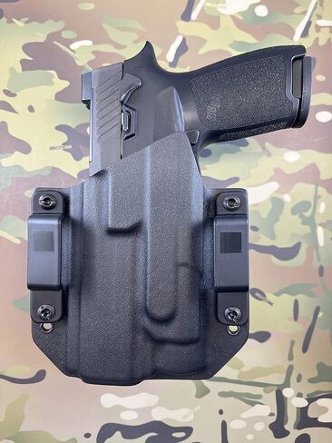 حافظة Kydex OWB سوداء متوافقة مع Sig Sauer P320 بالحجم الكامل Streamlight TLR-1، TLR-1 HL in Kuwait