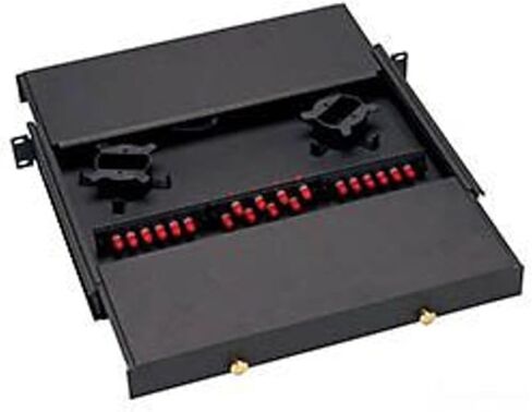 GB324 19-Inch Width By 12-Inch Depth by 1.75-Inch Height Rack Mount Fiber Optic Cabinet, 3 Adapter Panel Capacity in Kuwait