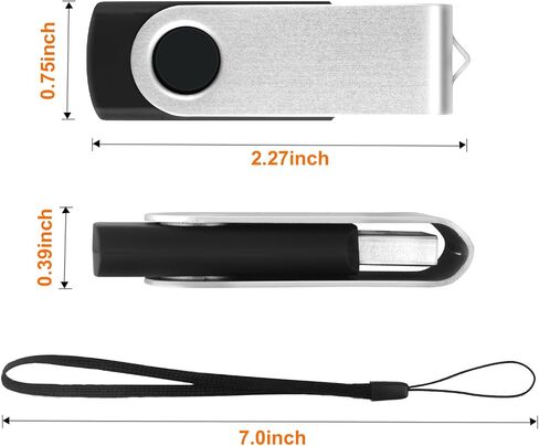 محرك أقراص فلاش 8 جيجابايت 10 حزم ومحرك أقراص USB 32 جيجابايت 2 حزمة، USB 2.0 محرك إبهام USB للنسخ الاحتياطي لتخزين البيانات، محرك أقراص القفز على شكل قلم محرك أقراص مضغوط مع مؤشر in Kuwait