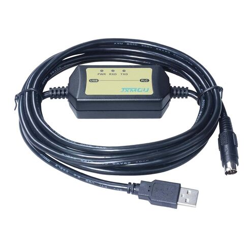 PLC Micrologix Cable USB Interface Compatible PLC Micrologix 1000, 1200, 1400 Series with USB-1761-CBL-PM02 8 Pin Round Aapater in Kuwait