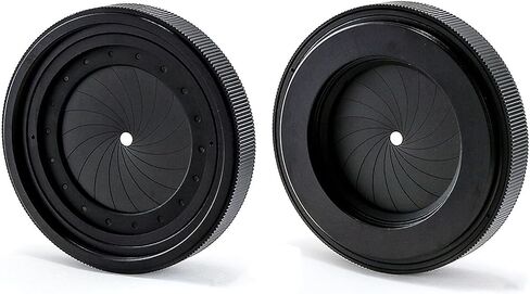 Adjustable Iris Aperture Diaphragm M67 to M67 Iris Aperture Diaphragm Adapter Optical Diaphragm 2.5-42mm Lens Module Adapter Ring (M67toM67) in Saudi Arabia