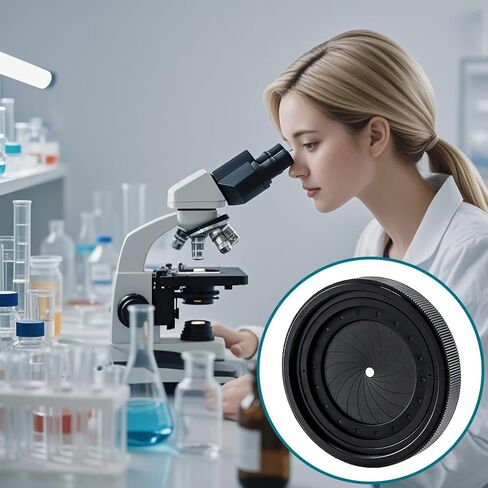 Adjustable Iris Aperture Diaphragm M67 to M67 Iris Aperture Diaphragm Adapter Optical Diaphragm 2.5-42mm Lens Module Adapter Ring (M67toM67) in Saudi Arabia