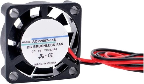 P2507 25x25x7mm DC5V 12V 24V 2-Wire Ultra-Thin Projector Cooling Fan Aluminum Sheet(24V) in Kuwait
