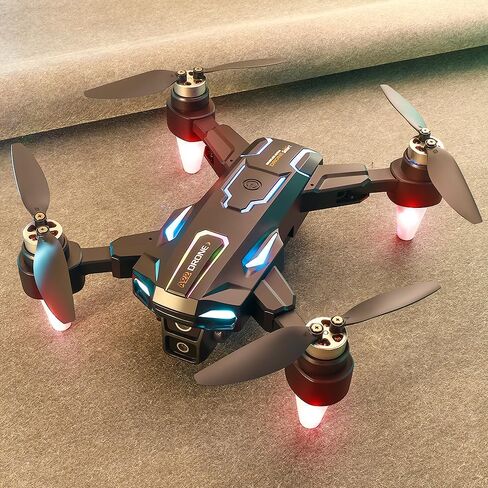 RC FPV Quadcopter with Built-in Screen Remote, HD Dual Camera Drone for Adults, Foldable Brushless Aircraft, Optical Flow Hover, Obstacle Avoidance, Under 249g, 90° Electric Adjustable Lens, Gesture Shooting for Beginners in Kuwait