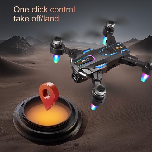 RC FPV Quadcopter with Built-in Screen Remote, HD Dual Camera Drone for Adults, Foldable Brushless Aircraft, Optical Flow Hover, Obstacle Avoidance, Under 249g, 90° Electric Adjustable Lens, Gesture Shooting for Beginners in Kuwait